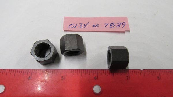 Parkerized Nut 7/16-20 N.F.x 1/2" x 5/8" Hexagon Nut. P/N 7839 or Old # 0134