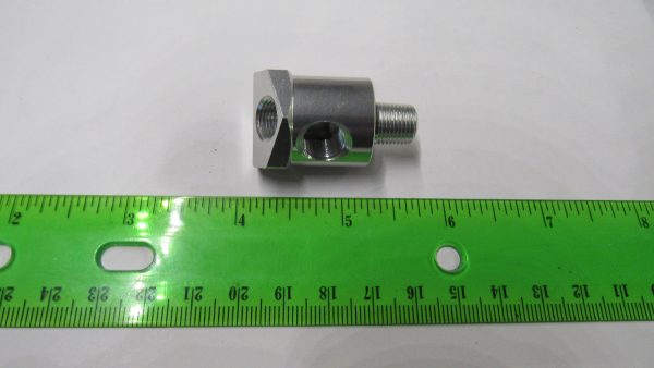 Harley Panhead, Shovelhead, Evolution Oil Pressure Gauge Switch Fitting **Aluminum** - Image 3