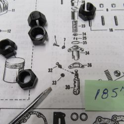 Harley, Knucklehead,Panhead,Flathead,Sportster Split Tappet Nut 1938-UP??. P/N 18570-38