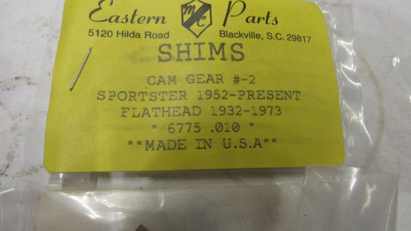 Harley Sportster # 2 Cam Gear Shim. 1952-UP?? P/N 6775  .010 Thickness - Image 2