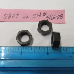 Parkerized Nut 7/16-20 N.F.x 1/4" x 9/16" Hexagon Nut. P/N 7827 or Old # 4166-28