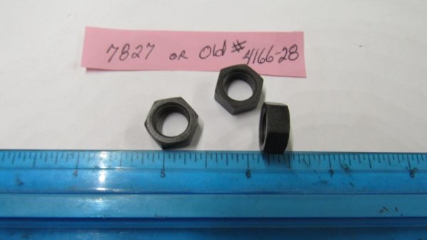 Parkerized Nut 7/16-20 N.F.x 1/4" x 9/16" Hexagon Nut. P/N 7827 or Old # 4166-28