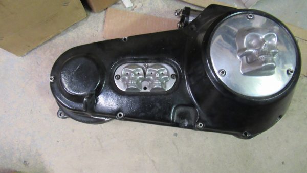 **USED** Vintage Style Skull Primary Inspection & Derby Covers