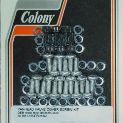 Harley Panhead Valve Cover Screw Kit 1951-54  P/N 2674 / 2678