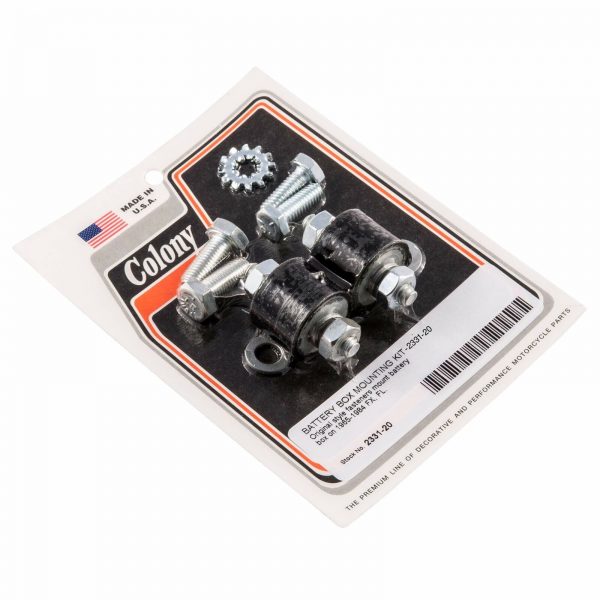 Harley Shovelhead, Sportster Battery Box Mounting Kit. 1965-84 - Image 2