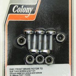 Harley FXST, FXWG Front Disc/Rotor Brake Hub Torx Screws & Nut Kit. 1984-UP?? P/N 3655