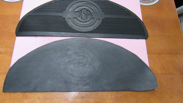 Vintage Style Harley,Knuckle,Flathead,Pan Footboard Rubber Inserts "Half Moon" *USA* 1940-65 - Image 2