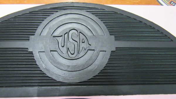 Vintage Style Harley,Knuckle,Flathead,Pan Footboard Rubber Inserts "Half Moon" *USA* 1940-65 - Image 3