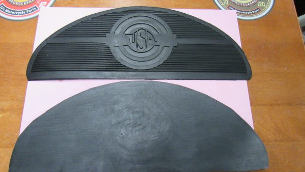 Vintage Style Harley,Knuckle,Flathead,Pan Footboard Rubber Inserts "Half Moon" *USA* 1940-65