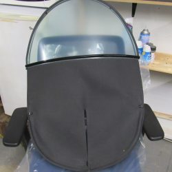 Harley Knucklehead, 45 Flathead Black Summer Windshield..