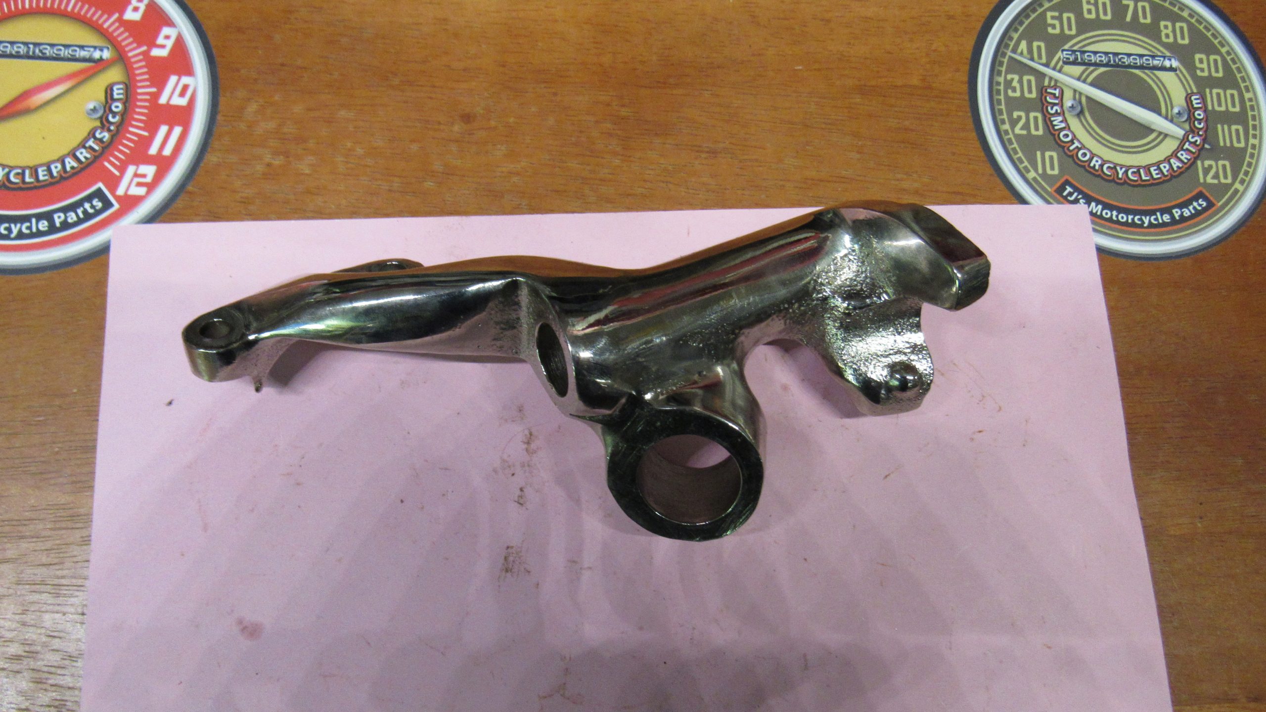 **USED**Harley 45 Flathead Jiffy Stand Leg Bracket *Chrome* 193252. P