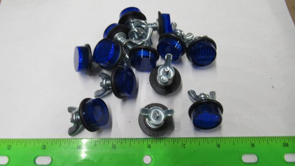 Harley, Choppers,Customs,Triumph License Plate Frame Reflector**BLUE** - Image 2