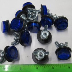 Harley, Choppers,Customs,Triumph License Plate Frame Reflector**BLUE**