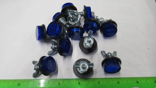 Harley, Choppers,Customs,Triumph License Plate Frame Reflector**BLUE**