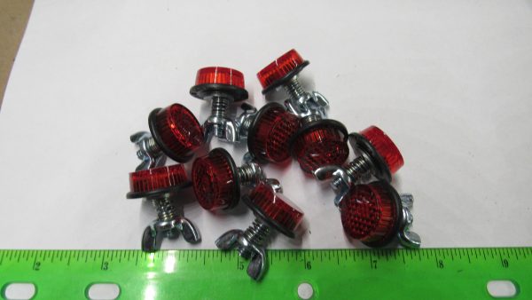 Harley, Choppers,Customs,Triumph License Plate Frame Reflector**RED** - Image 2