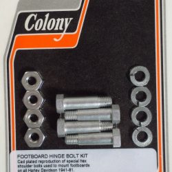 Harley Knuckle,Pan,Flathead Footboard Hinge Bolts & Nuts 1936-84 P/N 50635-14 *Cad Plated*
