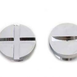 Harley Sportster Chrome Primary Cover Cap Set. 1971-76