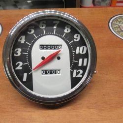 Harley,Panhead,Shovelhead  Speedometer... 1:1 Ratio In MPH **TOMBSTONE STYLE**