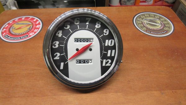 Harley,Panhead,Shovelhead  Speedometer... 1:1 Ratio In MPH **TOMBSTONE STYLE**