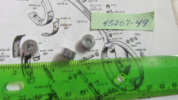 Harley Panhead,Shovelhead Front Brake Cable Tube Fitting Seat. 1949-72. P/N 45207-49 - Image 2
