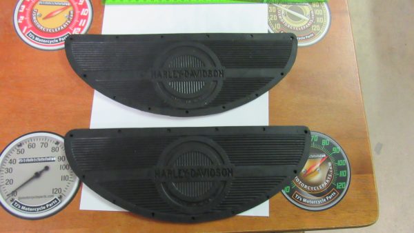 Vintage Style Harley,Knuckle,Flathead,Pan Footboard Rubber Inserts (Mats) "Half Moon" ** 1940-65 - Image 4