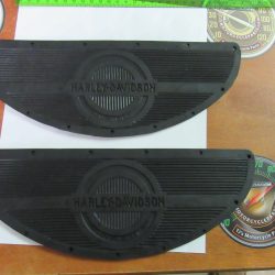 Vintage Style Harley,Knuckle,Flathead,Pan Footboard Rubber Inserts (Mats) "Half Moon" ** 1940-65