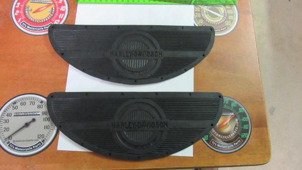 Vintage Style Harley,Knuckle,Flathead,Pan Footboard Rubber Inserts (Mats) "Half Moon" ** 1940-65