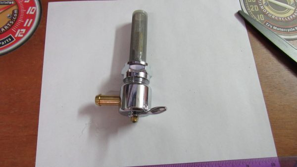 Harley Sportster Shovelhead Evo Chrome High Flow Fuel Valve Petcock. *Right*1975-UP?? *Round Body*