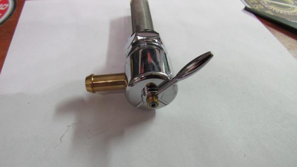 Harley Sportster Shovelhead Evo Chrome High Flow Fuel Valve Petcock. *Right*1975-UP?? *Round Body* - Image 2