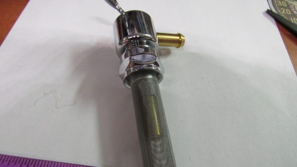 Harley Sportster Shovelhead Evo Chrome High Flow Fuel Valve Petcock. *Right*1975-UP?? *Round Body* - Image 3
