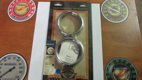 Genuine Harley Evo's, Twin Cam Turn Signal Trim Ring Kit. 1988-UP?. P/N 69740-01