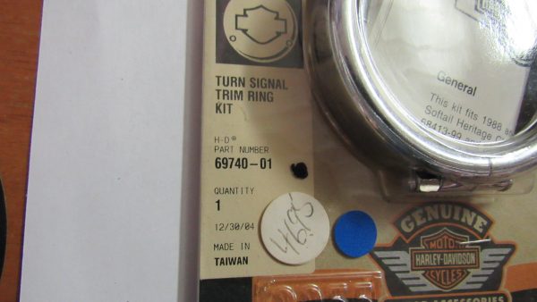 Genuine Harley Evo's, Twin Cam Turn Signal Trim Ring Kit. 1988-UP?. P/N 69740-01 - Image 4