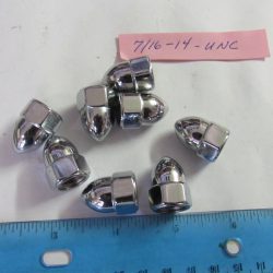 Chrome Plated Acorn Nuts  7/16"-14 UNC    *HARDWARE*