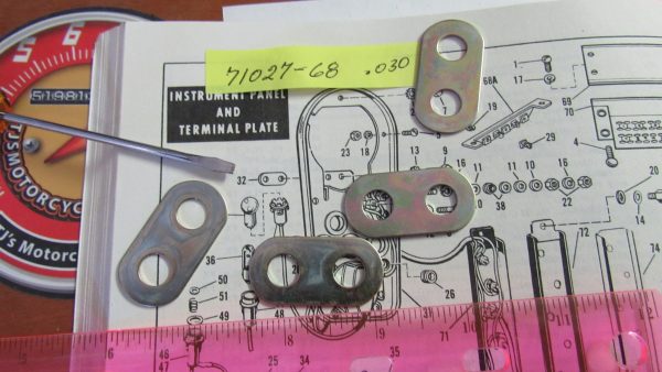 Harley Knuckle, Pan, Shovel Dash Base Spacer. .030 Thick. 1941-UP?? P/N 71027-68 - Image 2