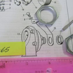 Harley Shovelhead Horn Mount Nut. 1965-84. P/N 69149-65