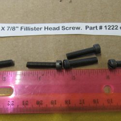 Harley Knuckle,Flathead,Pan, PARKERIZED  10-32 N.F. X 7/8" Fillister Head Screw.  Part # 1222 or Old # 038A