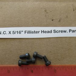 Harley Knuckle,Flathead,Pan, PARKERIZED 8-32 N.C. X 5/16" Fillister Head Screw. Part # 1058