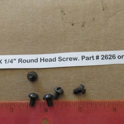 Harley Knuckle,Flathead,Pan, PARKERIZED 8-32 N.C. X 1/4" Round Head Screw. Part # 2626 or Old # 018