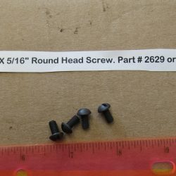 Harley Knuckle,Flathead,Pan, PARKERIZED 8-32 N.C. X 5/16" Round Head Screw. Part # 2629 or Old # 019