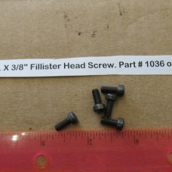 Harley Knuckle,Flathead,Pan, PARKERIZED 8-32 N.C. X 3/8" Fillister Head Screw. Part # 1036 or Old # 021