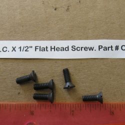 Harley Knuckle,Flathead,Pan, PARKERIZED 8-32 N.C. X 1/2" Flat Head Screw. Part # Old # 023