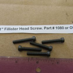 Harley Knuckle,Flathead,Pan, PARKERIZED 8-32 N.C. X 1" Fillister Head Screw. Part # 1080 or Old # 026