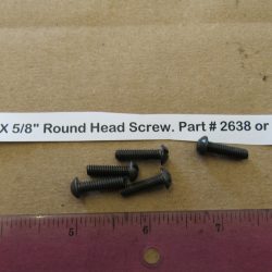Harley Knuckle,Flathead,Pan, PARKERIZED 8-32 N.C. X 5/8" Round Head Screw. Part # 2638 or Old # 027
