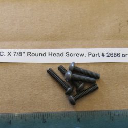 Harley Knuckle,Flathead,Pan, PARKERIZED 10-24 N.C. X 7/8" Round Head Screw. Part # 2686 or Old # 042W