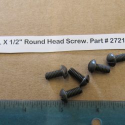 Harley Knuckle,Flathead,Pan, PARKERIZED 12-24 N.C. X 1/2" Round Head Screw. Part # 2721 or Old # 043