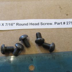 Harley Knuckle,Flathead,Pan, PARKERIZED 1/4-24 N.S X 7/16" Round Head Screw. Part # 2756 or Old # 050