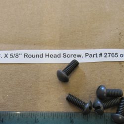 Harley Knuckle,Flathead,Pan, PARKERIZED 1/4-20 N.C. X 5/8" Round Head Screw. Part # 2765 or Old # 052A