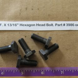 Harley Knuckle,Flathead,Pan, PARKERIZED 5/16-24 N.F. X 13/16" Hexagon Head Bolt. Part # 3986 or Old # 3748-36