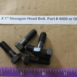 Harley Knuckle,Flathead,Pan, PARKERIZED 5/16-24 N.F. X 1" Hexagon Head Bolt. Part # 4000 or Old # 066