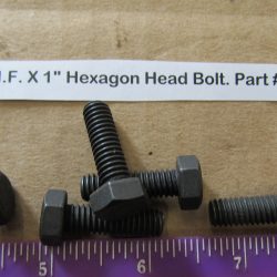 Harley Knuckle,Flathead,Pan, PARKERIZED 5/16-18 N.F. X 1" Hexagon Head Bolt. Part # 4017